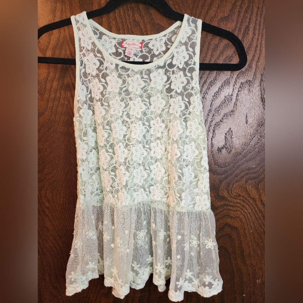Ruby & Bloom Lace Top Floral Size 8 Girls
